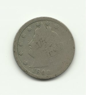 1900 #1 V Liberty nickel