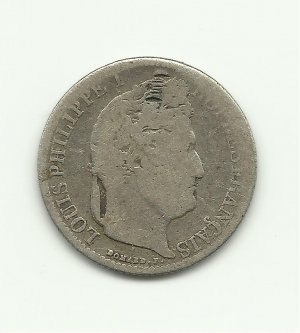 1845-V 1/2 Franc Silver Collection