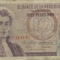 Diez Pesos Oro  (GOLD) Circulated Colombian Paper Money