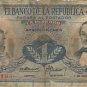 One Peso GOLD Colombian Paper Money