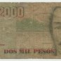 Colombian 2,000 Pesos Paper Currency