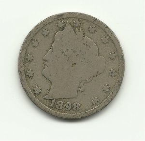 1898 #3 Liberty V Nickel