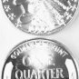 1929 Incuse Indian Head 1/4 Troy Oz. .999 Silver