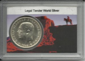 1966 Sweden 5 Kronor Silver Commemorative