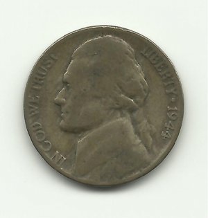 1944-P #1  Silver War Nickel