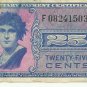 541 25c Series Military Payment Certificate