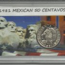 1981 Unc. Mexican 50 Centavos set