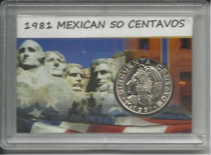 1981 Unc. Mexican 50 Centavos set
