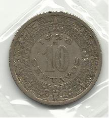 1938  #1 Mexico 10 centavos