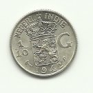1942-S #1  Gem BU  Silver 1/10 Gulder  from Dutch East Indies, Netherlands.