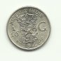 1942-S #1  Gem BU  Silver 1/10 Gulder  from Dutch East Indies, Netherlands.