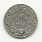 1914-B  #1   Silver 1/2 Franc from Switzerland