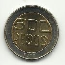 2010 #2 Gem BU Colombian ERROR 500 Pesos Coin