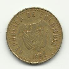 1992 #1 -  100 Pesos - Colombia.