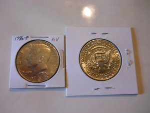 1985-P  XF to AU  Kennedy Half Dollar.