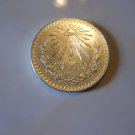 1938 #3  Mexican Un Peso Silver Dollar