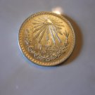 1944 #1  Mexican Un Peso Silver Dollar