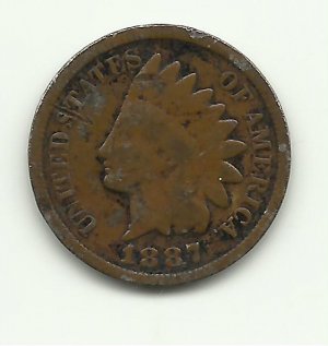 1887 #1 Indian Head Cent