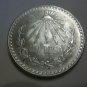 1933 #6 Unc.  Mexican Un Peso Silver Dollar.