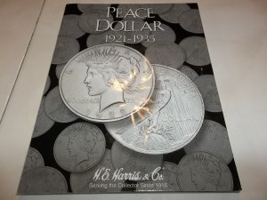 New Harris & Co. Peace Dollar 1921-1935 Empty Coin Folder