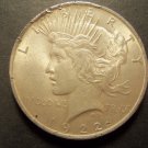 1922 #6  Peace 90%  Silver Dollar.