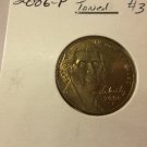 2006-P  BU  TONED  #3  Jefferson Nickel.