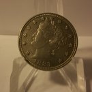 1883 No Cents #2 Liberty Head V Nickel