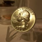 1964-D #9 Unc. Silver Washington Quarter.