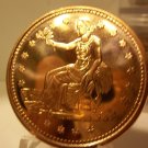 Gem BU Sitting Liberty- One AVDP OZ. .999 Pure Copper Bullion Coin