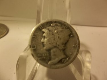 1916 #1 90% Silver Mercury Dime.