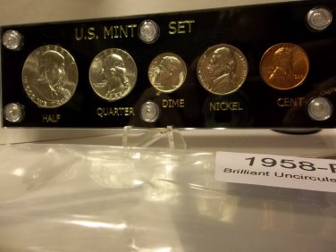 Brilliant Uncirculated 1958-P & D Silver Mint Sets