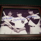 Autographed picture of Joe Dimaggio, Mickey Mantle, & Ted Williams
