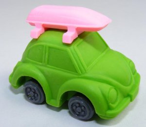 NEW Green Volkswagon VW Car Eraser Japanese IWAKO