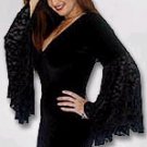 Goth dress w/ full circle sleeves!