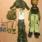 Bratz Boyz Boys Doll SUPER ULTRA RARE VHTF Wild Life Safari Braided Hair Dylan