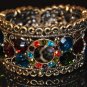 Vintage rainbow color crystal bangle B1004