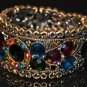 Vintage rainbow color crystal bangle B1004