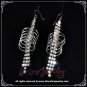 Special design cricles loops on 3 row clear crystal rhineshtone sparkling dangle earrings E3009
