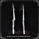 Unique design three striples clear crystal rhinestone sparkling evening dangle earrings E3015