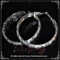 5.5cm large classic clear crystal rhinestone sparkling bridal hoop earrings E3003