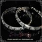 5.5cm large classic clear crystal rhinestone sparkling bridal hoop earrings E3003