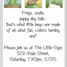 Frogs, Snails, Puppy Dog Tails Invite