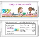Best Friends For Ever - BFF chocolate wrappers