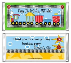 Toy Train chocolate wrappers