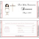 First Communion Girl with Cross chocolate wrappers