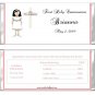 First Communion Girl with Cross chocolate wrappers