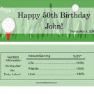 Golf Lore chocolate wrappers
