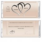 Two Hearts Forever Wedding Anniversary chocolate wrappers