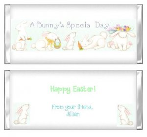 Easter Bunny Easter chocolate wrappers