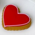 Ruffle Heart Valentine Cookie favor